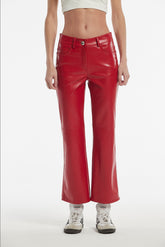 COLOR SKIN EFFECT CUFIO TROUSERS